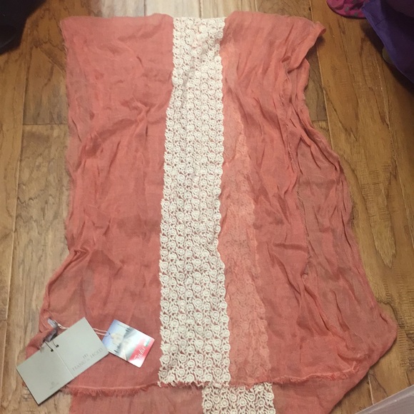 Hang n hold pink scarf never worn NWT - Picture 1 of 4